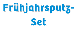 Frühjahrsputz Schriftzug