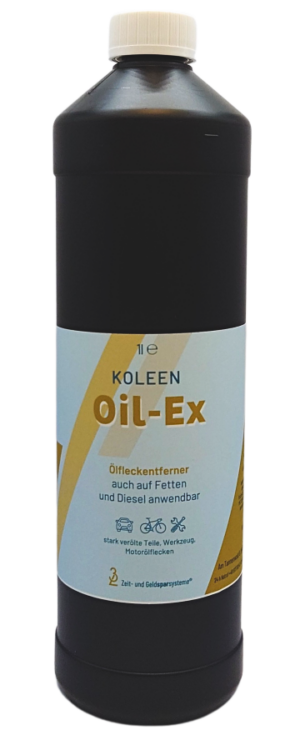 Eine Flasche Oil-Ex von Koleen