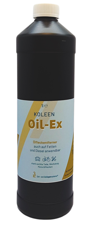 Eine Flasche Oil-Ex von Koleen