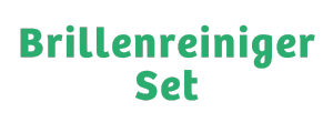 Brillenreiniger Set Schriftzug